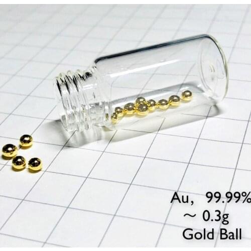0.3 Gram 99.99% Gold metal Pellet - Pure Element 79 Sample