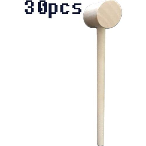 1/5/10/20/30Pcs Wooden Hammer Mallet Carving Tool Leather Craft Jewelry Making Hammer Tool Seafood Crackers Kids Toys Funny