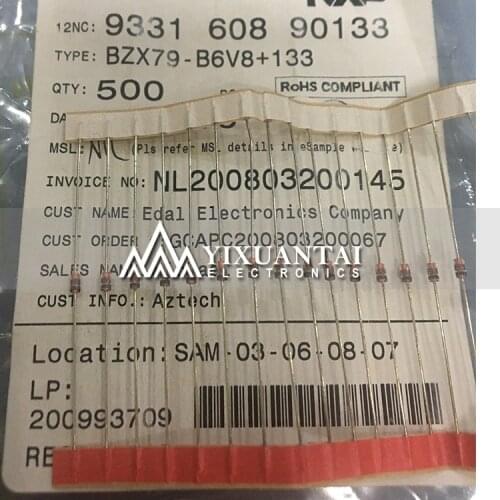 100PCS/LOT Free Shipping! 100% New Original BZV85-C16 BZV85-C27 BZX79-B10 BZX79-B12 DO35