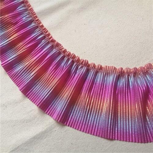 14cm wide colorful gradient mermaid skirt Cake fabric lace accessories 2meter