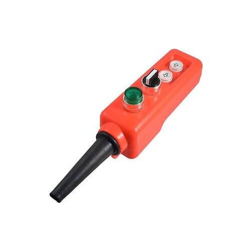 24V Hoist Locking Green Lamp 2 Position Selector Up Down Push Button Switch