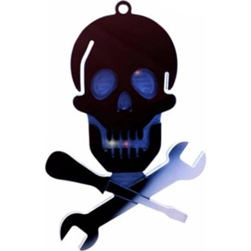94PF Shiny Skull Wrench Epoxy Resin Mold Keychain Pendant Silicone Mould DIY Crafts Jewelry Necklace Earrings Casting Mold