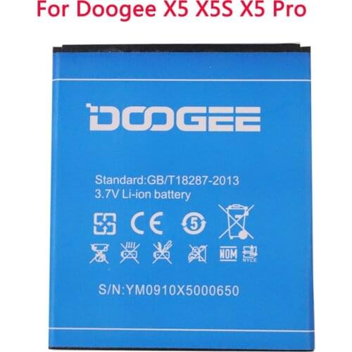 100% Original Mobile Phone Battery 2400mAh For Doogee X5 X5S X5 Pro High Quality Replacement Battery