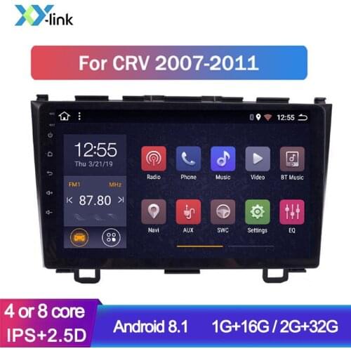 Android 8.1 car multimedia player For Honda CRV CR-V 3 2007-2011 navigation GPS radio support mirror link camera no 2 din dvr pc