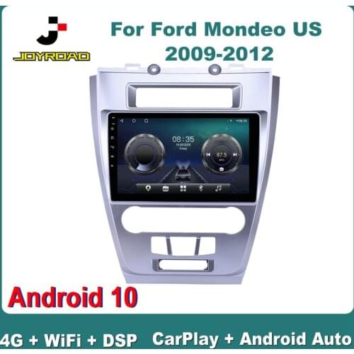 10" For Ford Mondeo US 2009-2012 Android 10 Carplay Auto 4G Sim WiFi DSP RDS Car Radio Multimedia Video Player GPS