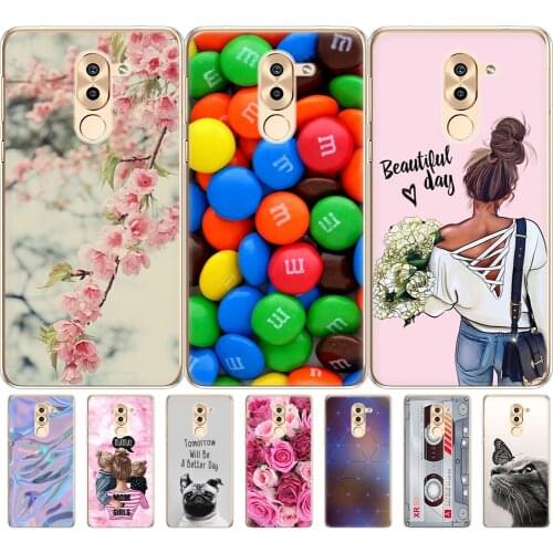 Phone case for huawei honor 6X soft tpu silicon back cover 360 full Honor 6x covers protective printing transparent clear coque