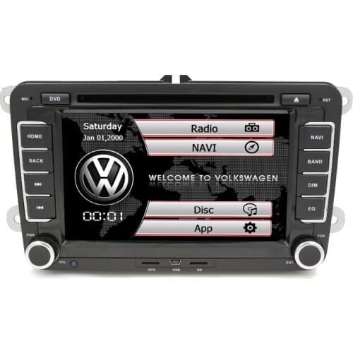 Quad Core 1024*600 Android 8.1 16GB ROM 2Din Car DVD GPS Navigation Navigator Radio Player For Skoda Octavia 2