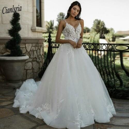 Cianlsria Sleeveless Wedding Dresses