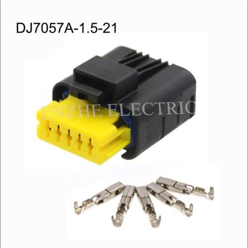 DJ7057A-1.5-21 car wire female Pressure Sensor connector Harnes cable 5 pin automotive Plug Include terminals seal