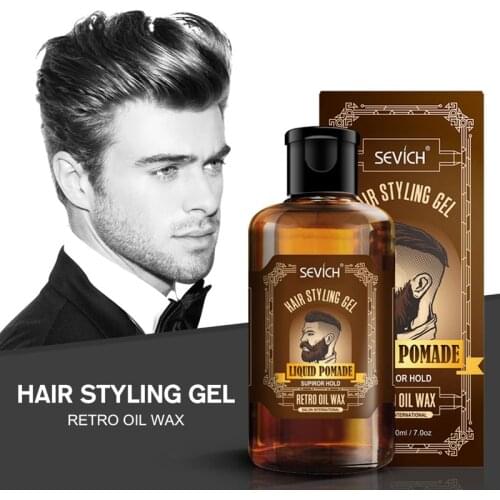Sevich 200ml Hair Styling Gel Salon Pomade Hair Gel Men Long lasting Retro Styling Gel For Edge Control Hair Hold Gel