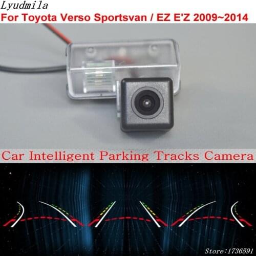 Lyudmila Car Intelligent Parking Tracks Camera FOR Toyota Verso Sportsvan / EZ E'Z 2009~2014 Back up Reverse Rear View Camera