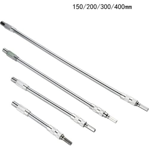 150mm/200mm/300mm/400mm Metal Universal Charging Electric Drill Flexible Shaft 300 Degree Bending Shaft Power Tool Accessories