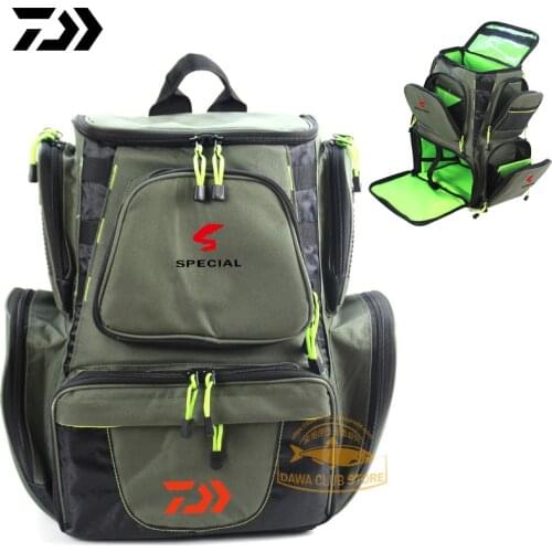 2020 Daiwa Multifunctional Fishing Backpack Large Capacity Fishing Gear Storage Bag Outdoor Waterproof Fish Protection Bag