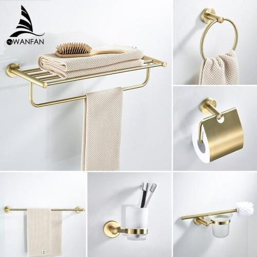 Bathroom Accessories Bath Hardware Set Golden Color Swan Toilet Paper Holder Towel Rack Tissue Holder Roll Paper Holder 667700