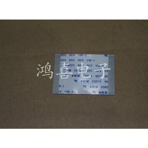 WZSM New FFC FPC Cable 0.5mm 50Pin width 25.5mm Forward length 40mm 70mm 90mm 100mm 140mm 150mm 200mm 250mm AWM 20624 80C 60V