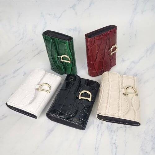 Portable Mini Ladies Credit Card Bags PVC Leather Business Card Bank Card ID Card Wallet Bags Holder Women Gifts Bag