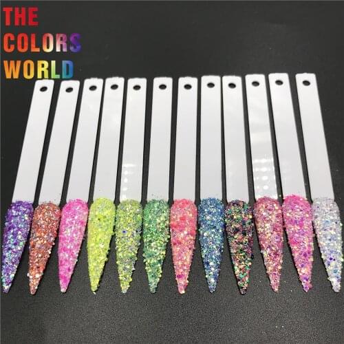 TCT-414 Chunky Mix Color Mix Hexagon Nail Glitter Nail Art Decoration Body Art Tumbler Crafts DIY Accessories Festival Supplier