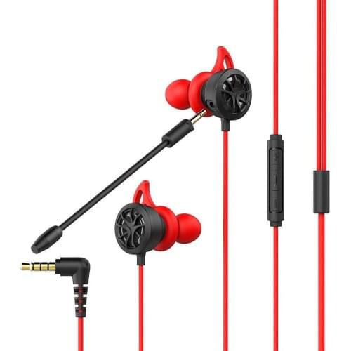 T10/T16 Universal In-Ear Wired Noise Reduction Bass Gaming Earphone with Mic
