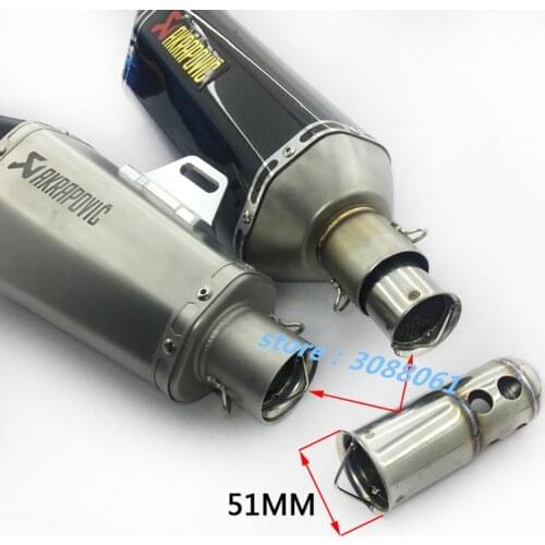 Universal 51mm Front 125MM Lengt DB Killer For Motorcycle Exhaust Muffler DB Killer Motorbike Silencer Noise Sound Eliminator