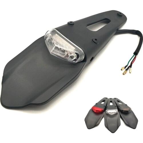 Universal Motorcycle LED Tail Light&Rear Fender Stop Enduro Tail Light For Honda cbr 600 f3 f4i f4 f2 CR80R CR85R CR125R CR250R