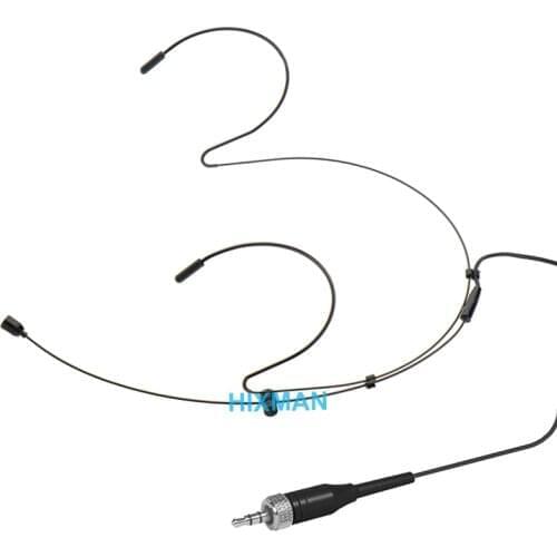 HIXMAN Black HM1-NL Double Ear OmniDirectional Headset Headworn Microphone For Saramonic UwMic Nady Azden Senal Boya Wireless
