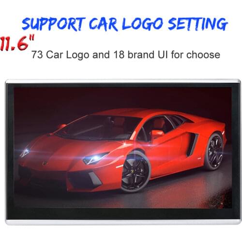 11.6" IPS Andriod 9.0 Car Headrest Monitor 1080P HD Car Video Player Monitor Wifi HDMI 2G/16GB Rear Seat Entertainment System