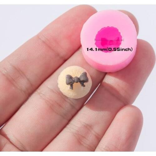 YF141 Cake with Bowl Silicone Mold Fondant Cake Decoration Candy Chocolate Resin Earring Jewelry Pendant Charm Mold