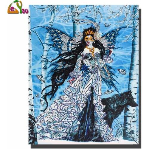 Dress Lady 5D DIY Full Square/round Diamond Painting Fantasy Fairy Embroidery Cross Stitch Rhinestone Mosaic Home Decor Cartoon