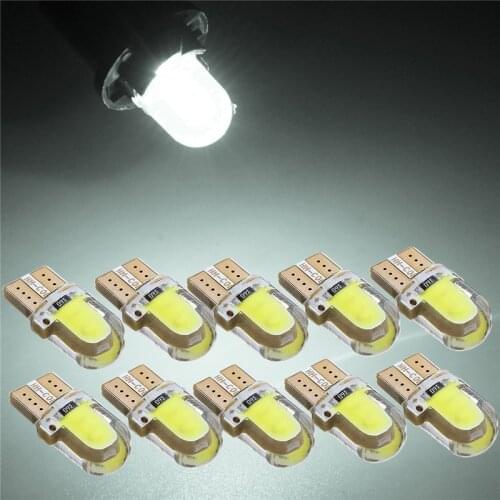 10Pcs LED Auto Bulbs Interior Lights 168 194 COB Turn Signal Clearance Lights License Plate Light Trunk Lamp Dropshipping