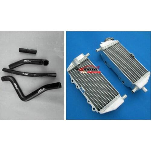 L&R Aluminum Radiator & Silicone Hose 1999-2002 For Kawasaki KX125 KX 125 1999 2000 2001 2002