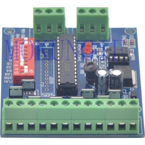 Fast shipping 10pcs Mokungif RGBW 8 Channel DMX Controller WS-DMX-8CH-BAN-V1 2 Group RGBW 8CH Decoder for RGBW LED Strip Light