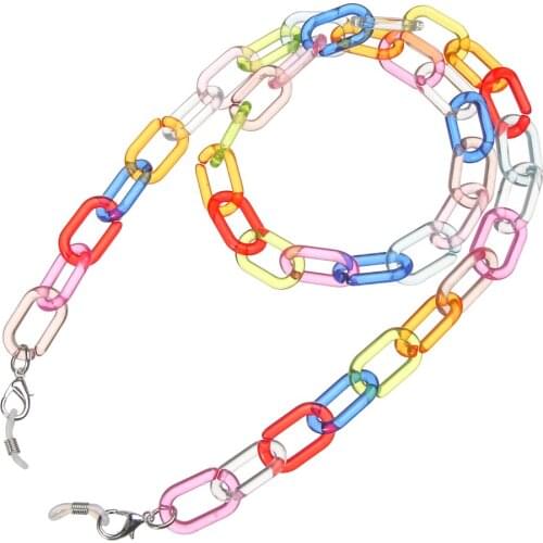 Sunglasses Chains Lanyard for Women Fashion Transparent Acrylic Mask Neck Strap Holder Reading Glasses Eyeglasses Accessories
