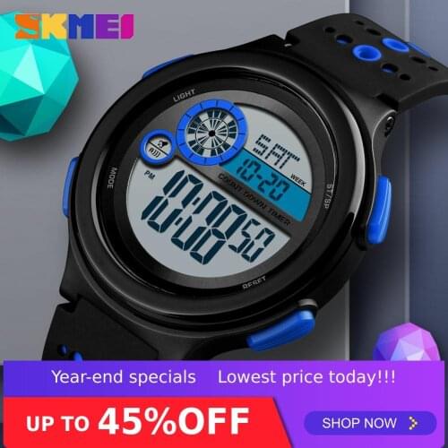 SKMEI Men Luminous Outdoor Sports Watch Week Display Stopwatch Display Chronograph Relogio Masculino 50M Waterproof Watches 1374