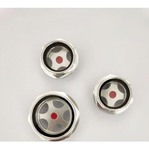 M36 M39 M42 M48 M60 Metric Male Thread Aluminum Alloy Hex Head Oil Level Sight Glass for Machine Tool