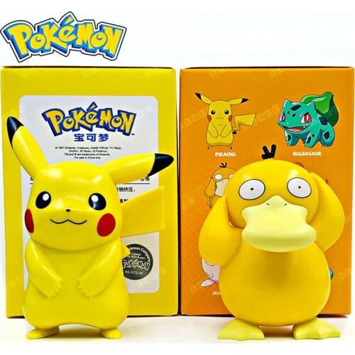 Genuine Pokemon 7-8cm PVC Pikachu Psyduck Squirtle Charmander Jigglypuff Action Figure Model Toys Gift for Children