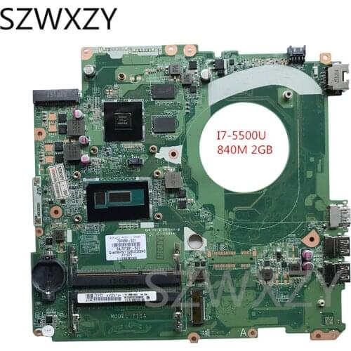Excellent For HP 17-F M7-K 17-P 790959-501 Laptop Motherboard With I7-5500u 840M 2GB DAY11AMB6E0 100% Working
