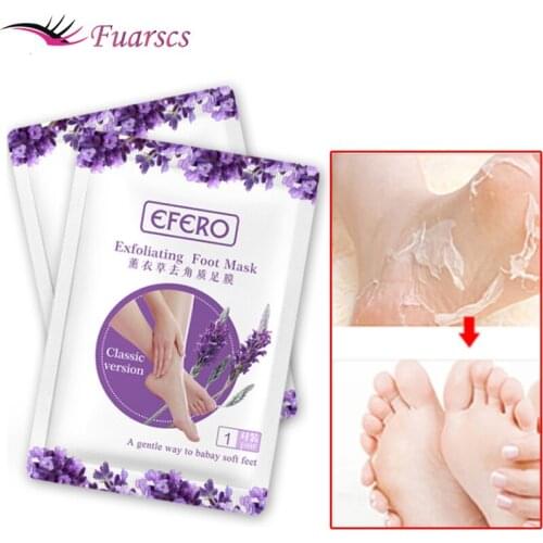 Feet Exfoliating Foot Mask Lavender Peel Moisturizing Removal Calluses Crack Heel Foot Care Pedicure Socks Whitening Foot Spa