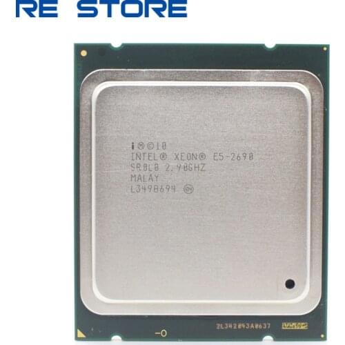 Intel Xeon E5 2690 Processor 2.9GHz 20M Cache LGA 2011 SROLO C2 CPU 100% normal work