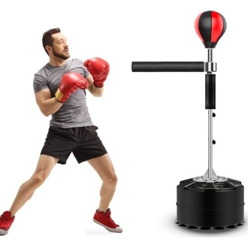 Boxing Professional Boxing Bag Heavy Stand Punching Bag With 360 Degree Reflex Bar Fitness Boxing Equipment For Home Gym