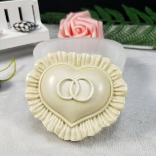 QT0264 PRZY Heart-shaped Pillow Baby Soap Molds Silicone Mold Gypsum Chocolate Candle Molds Soap Mould Clay Resin Eco-friendly