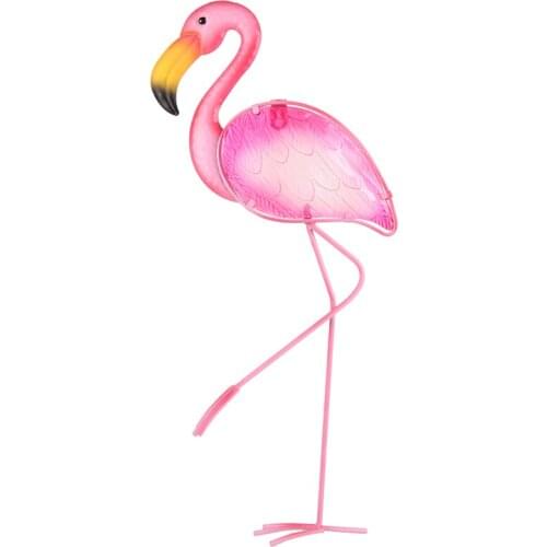 Luxury AnimalMetal Flamingo Wall Artwork Statues for Garden Animal Miniatures Sculptures for Yard