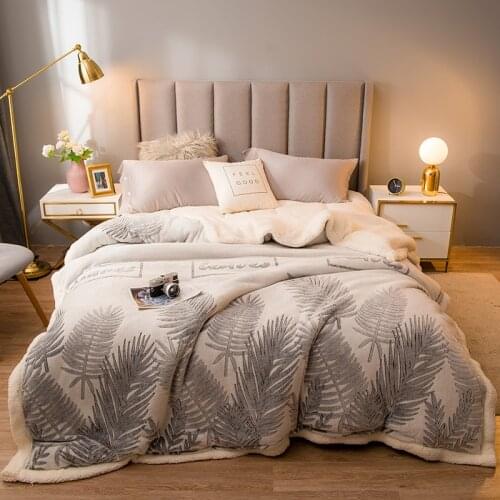 Super Warm Blanket Luxury Thick Blankets For Beds Fleece Blankets and Throws Winter Adult Bed Cover