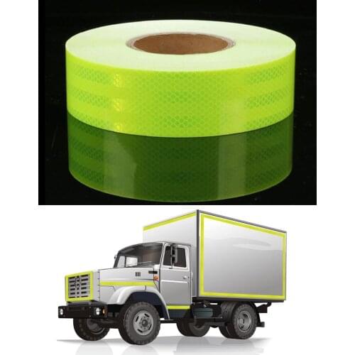 5cmx10m/Roll Reflective Safety Tape Warning Conspicuity Film Strip For Truck Accessories
