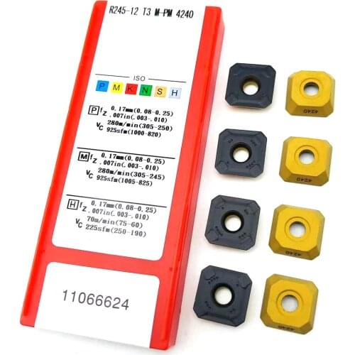 Turning insert R245 12T3M PM 4240 High quality carbide insert Internal turning tool CNC lathe cutting tool R245 12T3
