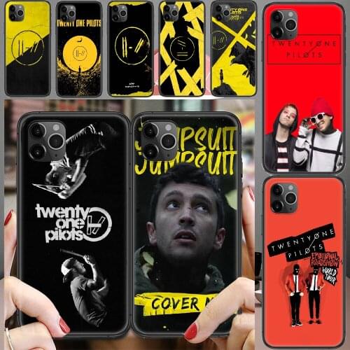 Twenty One Pilots 21 Pilots Phone Case Cover Hull For iphone 5 5s se 2 6 6s 7 8 12 mini plus X XS XR 11 PRO MAX black fashion