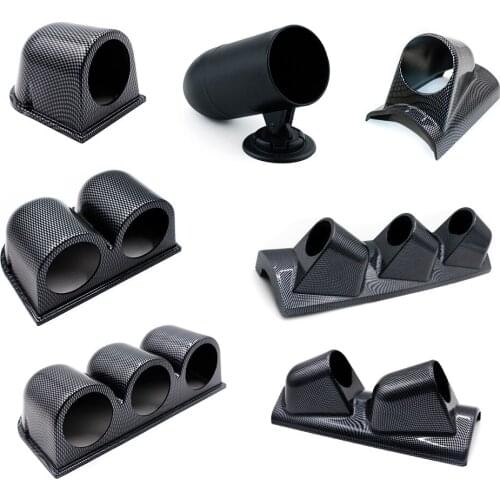 Universal Car Styling Side 2" 52mm DashBoard Gauge Pod Mount Holder Automotive Motorcycles Parts Carbon Fiber Multi-Size Sales