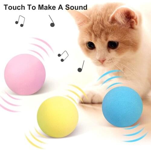Funny Cat Toys Interactive Ball Catnip Cat Training Toy Pet Playing Ball Pet Squeaky Supplies Products Toy For Cats