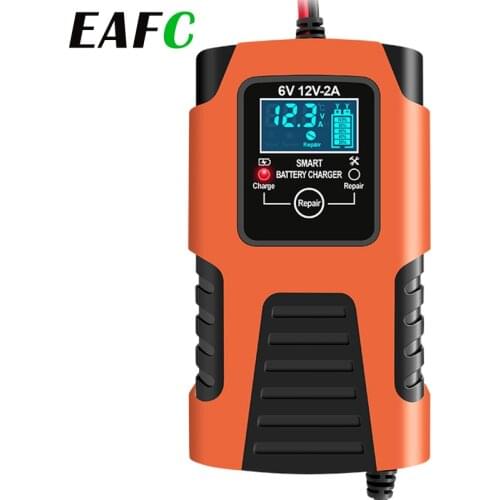 Motorcycle Battery Charger 6V 12V 2A Pedal Lead-acid Battery Full Intelligent Repair Multi-purpose Car Battery Charging Units