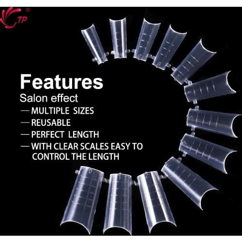 1Box Nail Art Quick Building Mold Tips Nail Dual Forms Finger Extension Nail Art UV Builder Poly Nail Gel Tool Set Manicure Tool