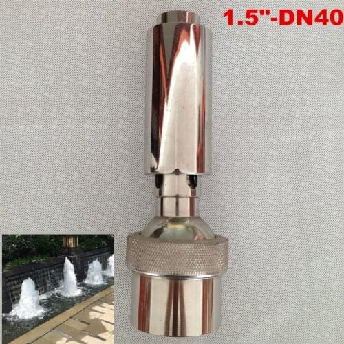 2" DN50 SS Air Added Bubbling Fountain Nozzle Spray Pond Garden Sprinkler